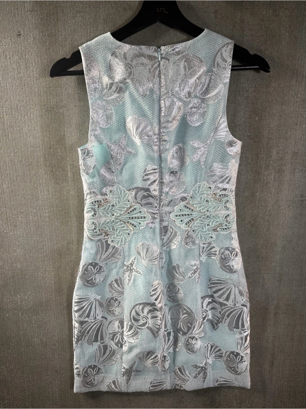 Lilly Pulitzer Mila Shift Dress Metallic Shell Jacquard 00 - Picture 6 of 11